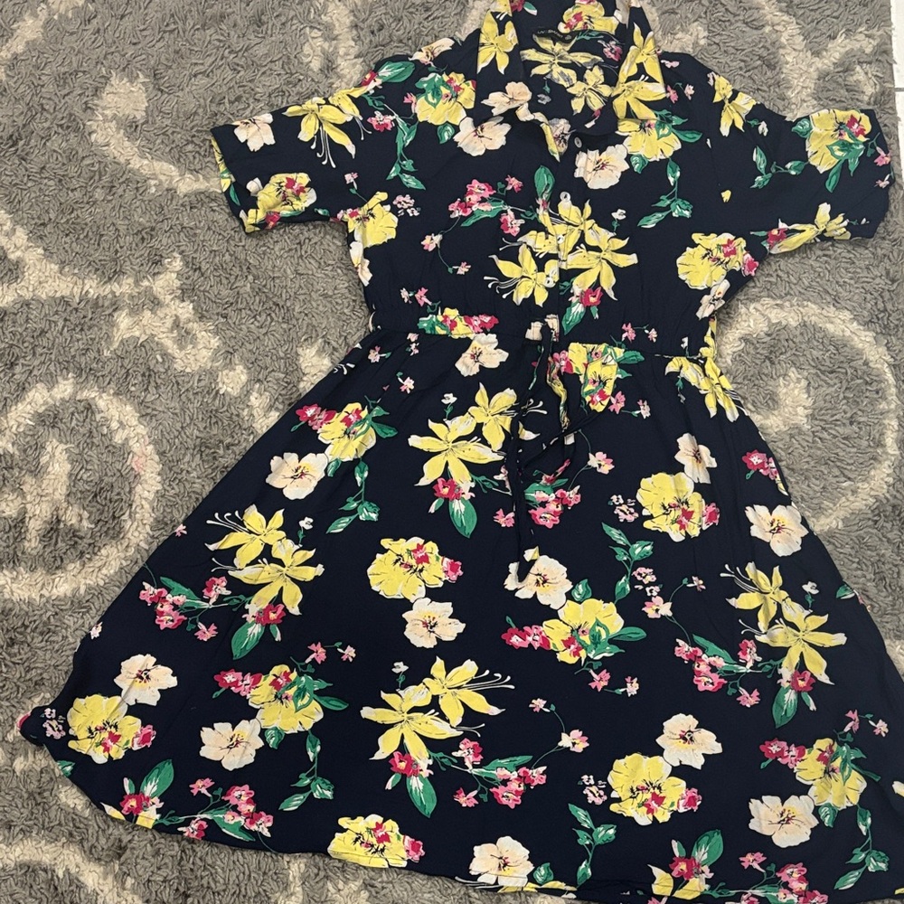 Floral Short Sleeve Dress
